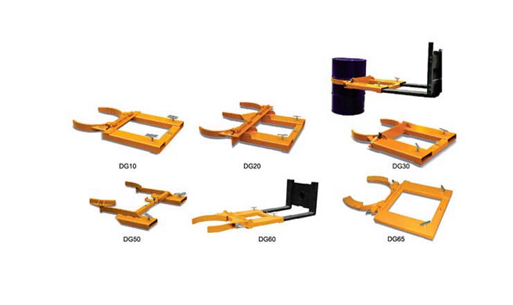 抱箍式叉車用油桶搬運夾_1